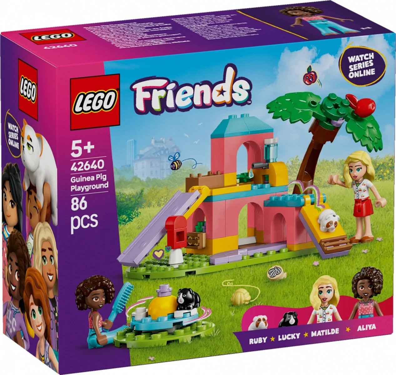Set ndërtimi LEGO Friends 42640, 86 pjesë, me mini-dollë dhe hamsterë, shumëngjyrësh
