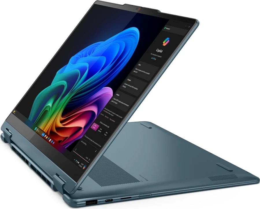 Laptop 2-në-1 Lenovo Yoga 7 14AKP10, AMD Ryzen AI 5 340, 16 GB RAM, 512 GB SSD, 14", Touchscreen, Teal
