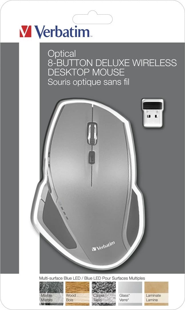 Maus Verbatim 8-Button Wireless Blue LED, i zi