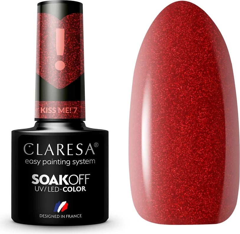 Llak për thonj për femra Claresa Kiss Me! Hybrid, 5g