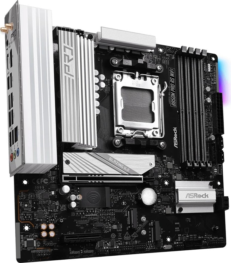 Pllakë amë Asrock B850M Pro RS WiFi, Socket AM5, micro ATX, E zezë