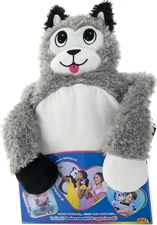 Lodër pelushi Epee Tulinki Husky, 60 cm, Gri/Bardhë