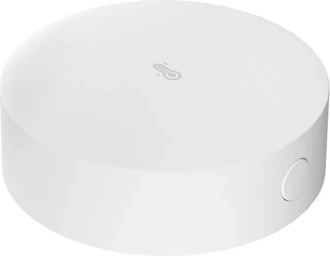 Sensor temperature dhe lagështie Sonoff SNZB-02P, ZigBee, i bardhë, i rrumbullakët