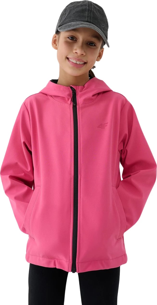 Jakne softshell për fëmijë 4F, rozë