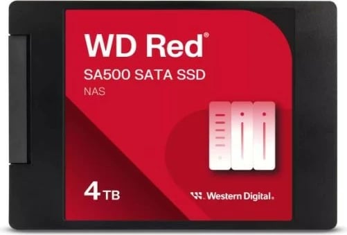 SSD Western Digital WD Red SA500, 4TB, 2.5", SATA, i zi