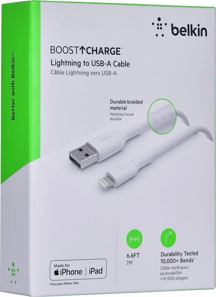 Kabllo Belkin CAA002BT2MWH 2 m e bardhë