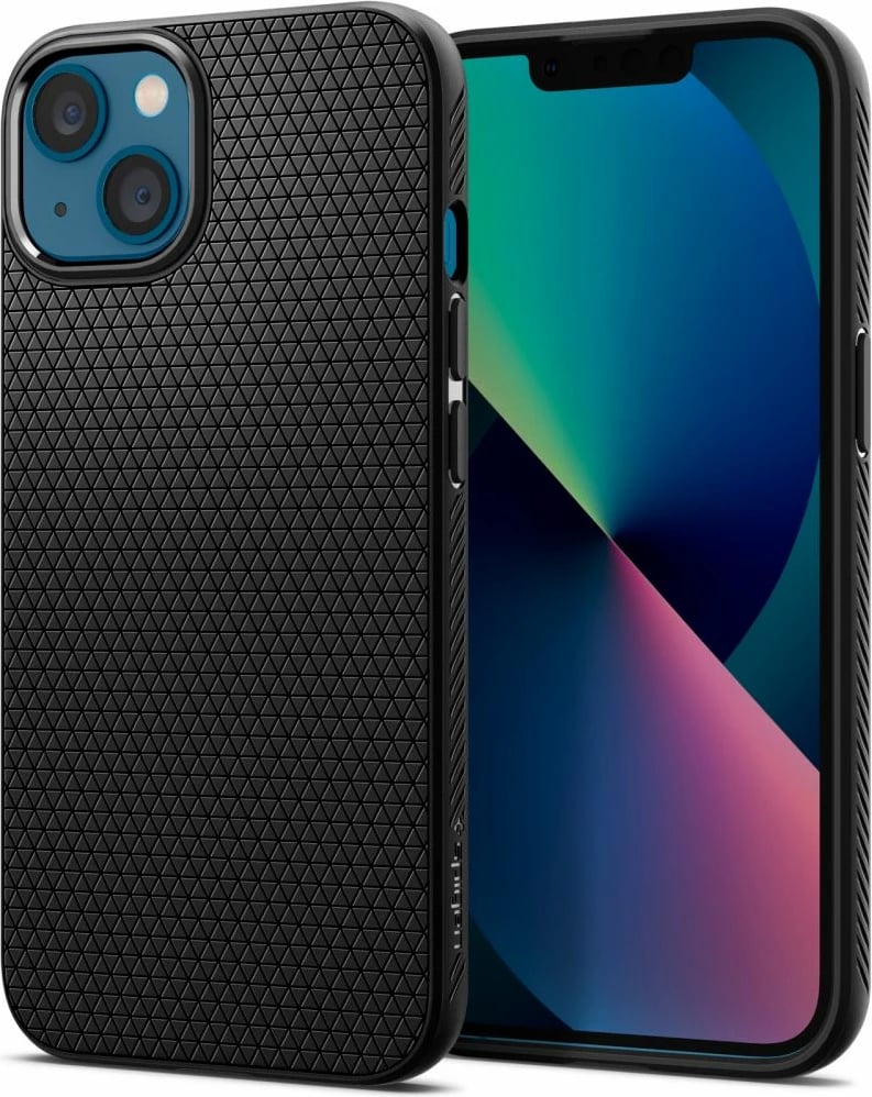 Mbështjellës Spigen Liquid Air për iPhone 13 mini, Matte Black