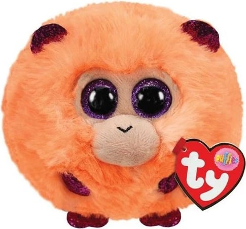 Lodër pelushi Puffies Ty Monkey, portokalli/kafe
