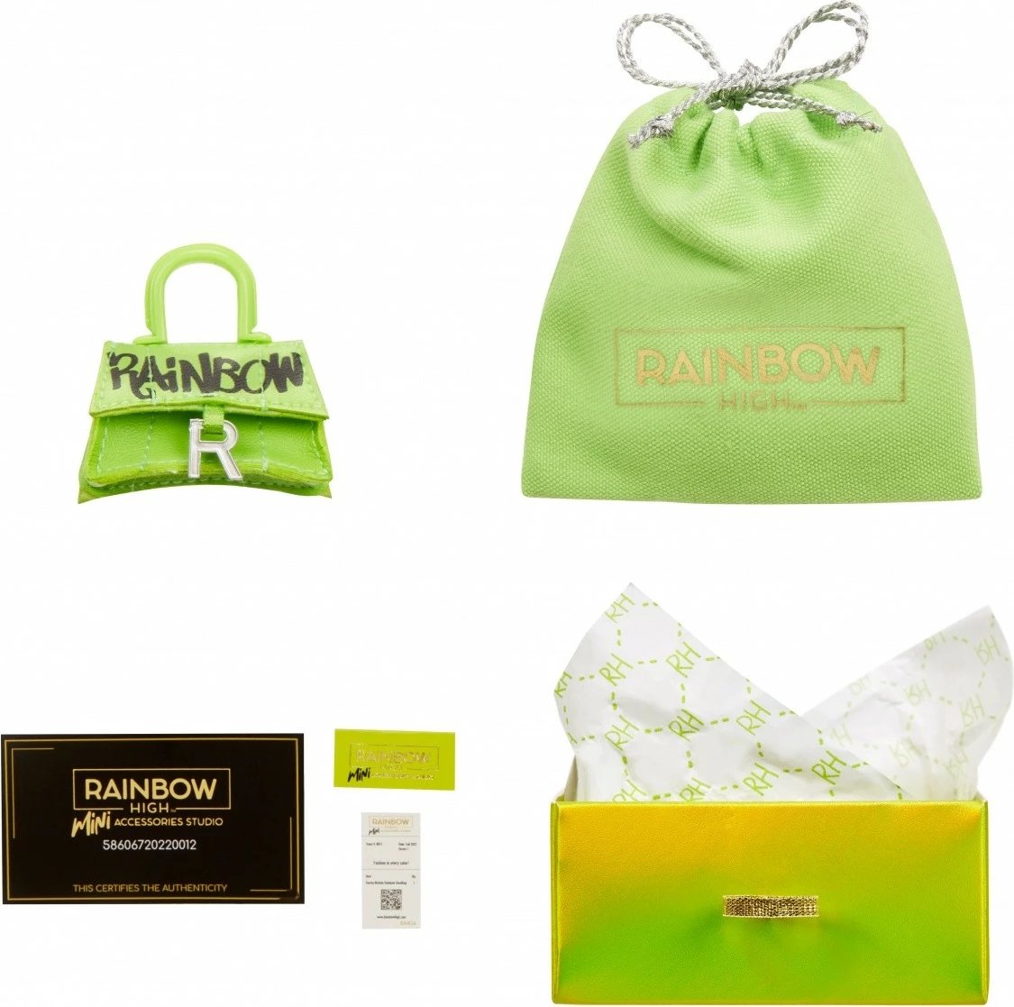 Set çanta aksesorësh Rainbow High Accessories Studio Series 1, për kukulla, Mix