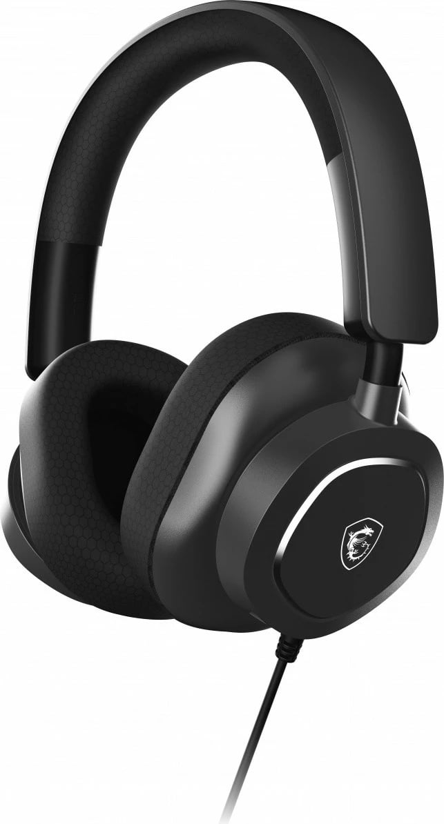 Kufje MSI Maestro 300 me mikrofon, për gaming dhe muzikë, USB-C, të zeza