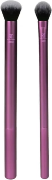 Brusha për sy Real Techniques Eye Shade & Blend unisex, 2 copë, rozë