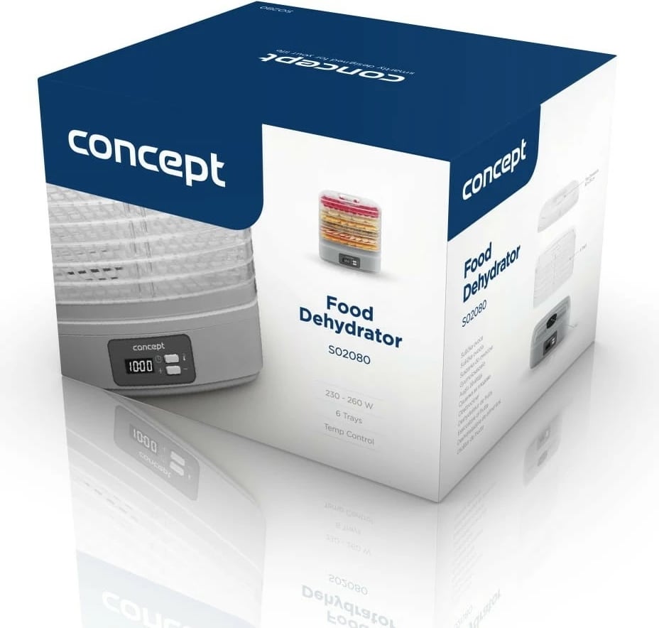 Dehidratues ushqimi Concept SO2080, 6 sita, i bardhë
