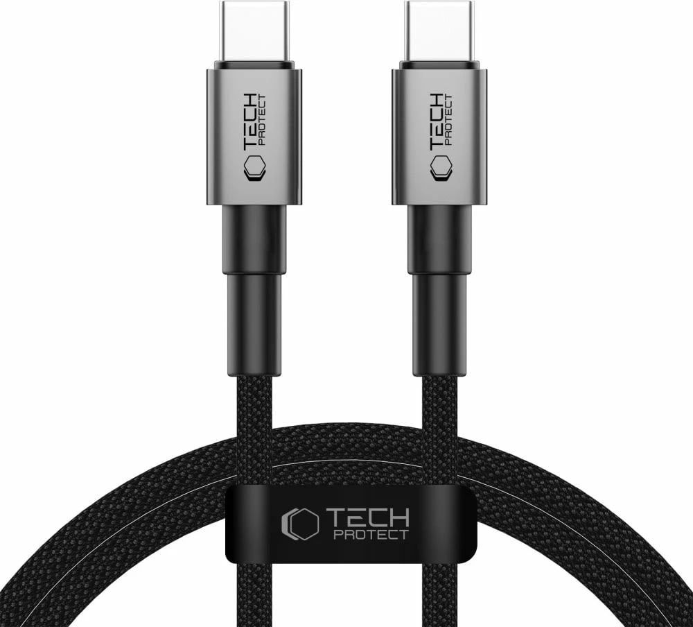 Kabllo USB-C Tech-Protect UltraBoost DNA, 100cm, 100W, Gri