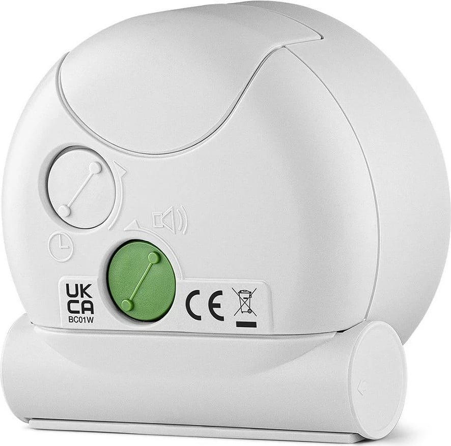 Alarm Braun BC01W, quartz, analog, bardhë
