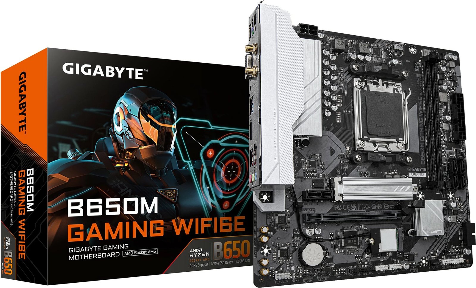 Pllakë amë Gigabyte B650M Gaming WIFI6E, Socket AM5, micro ATX
