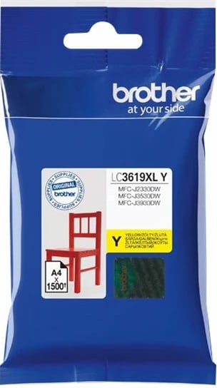 Toner Brother LC3619XLY, Ink-jet, Yellow, 1500 faqe, 1-pack