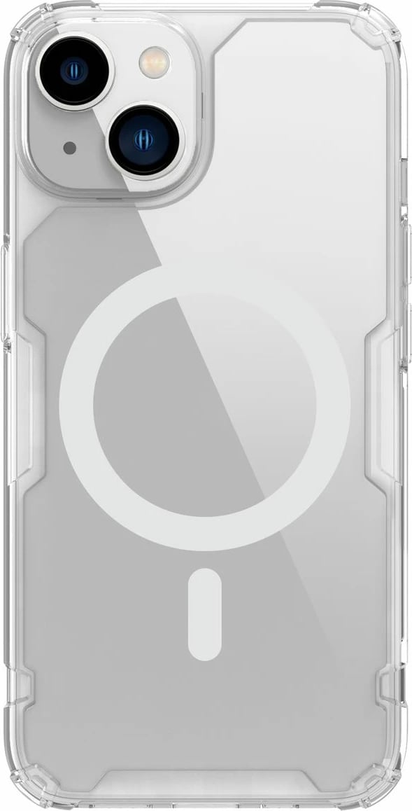 Mbështjellës Nillkin Nature Pro për iPhone 14 Plus, MagSafe, transparent, bardhë