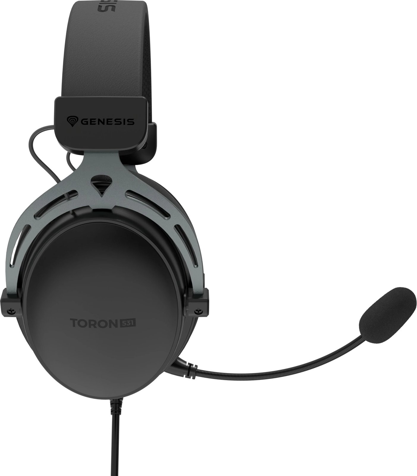 Kufje gaming Genesis Toron 531, me kabllo, mikrofon i ndashëm, 3.5mm, e zezë