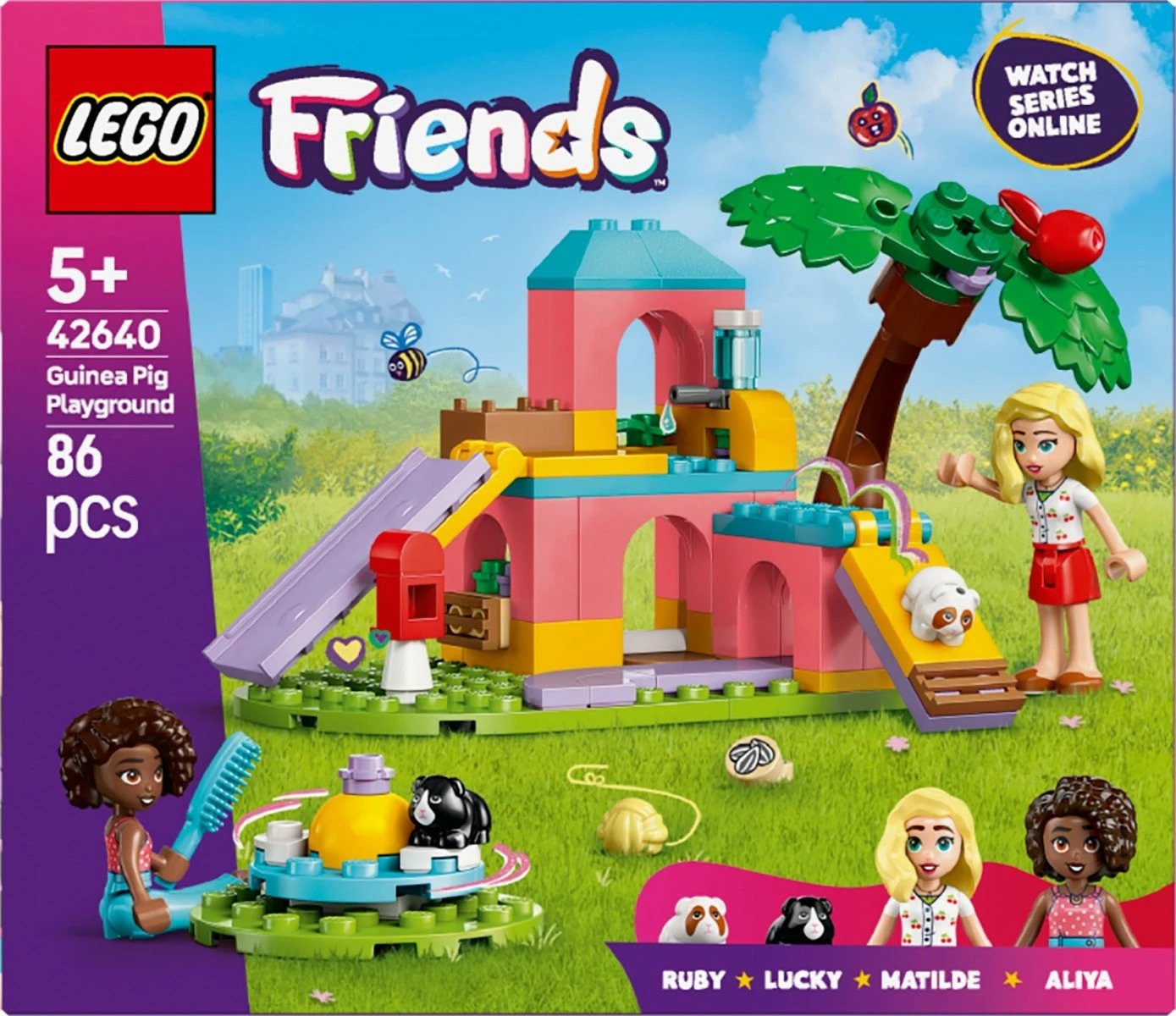 Set ndërtimi LEGO Friends 42640, 86 pjesë, me mini-dollë dhe hamsterë, shumëngjyrësh