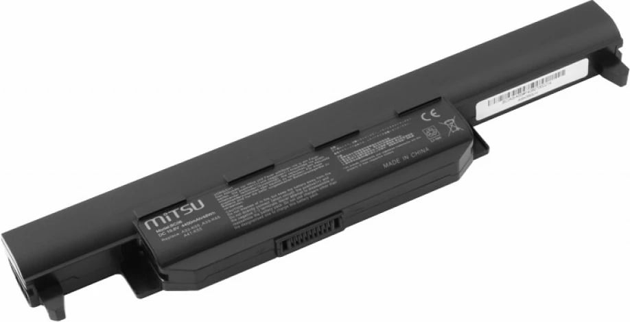 Bateri laptopi Mitsu BC/AS-K55 për Asus A55, K45, K55, 4400 mAh, 10.8-11.1V, e zezë