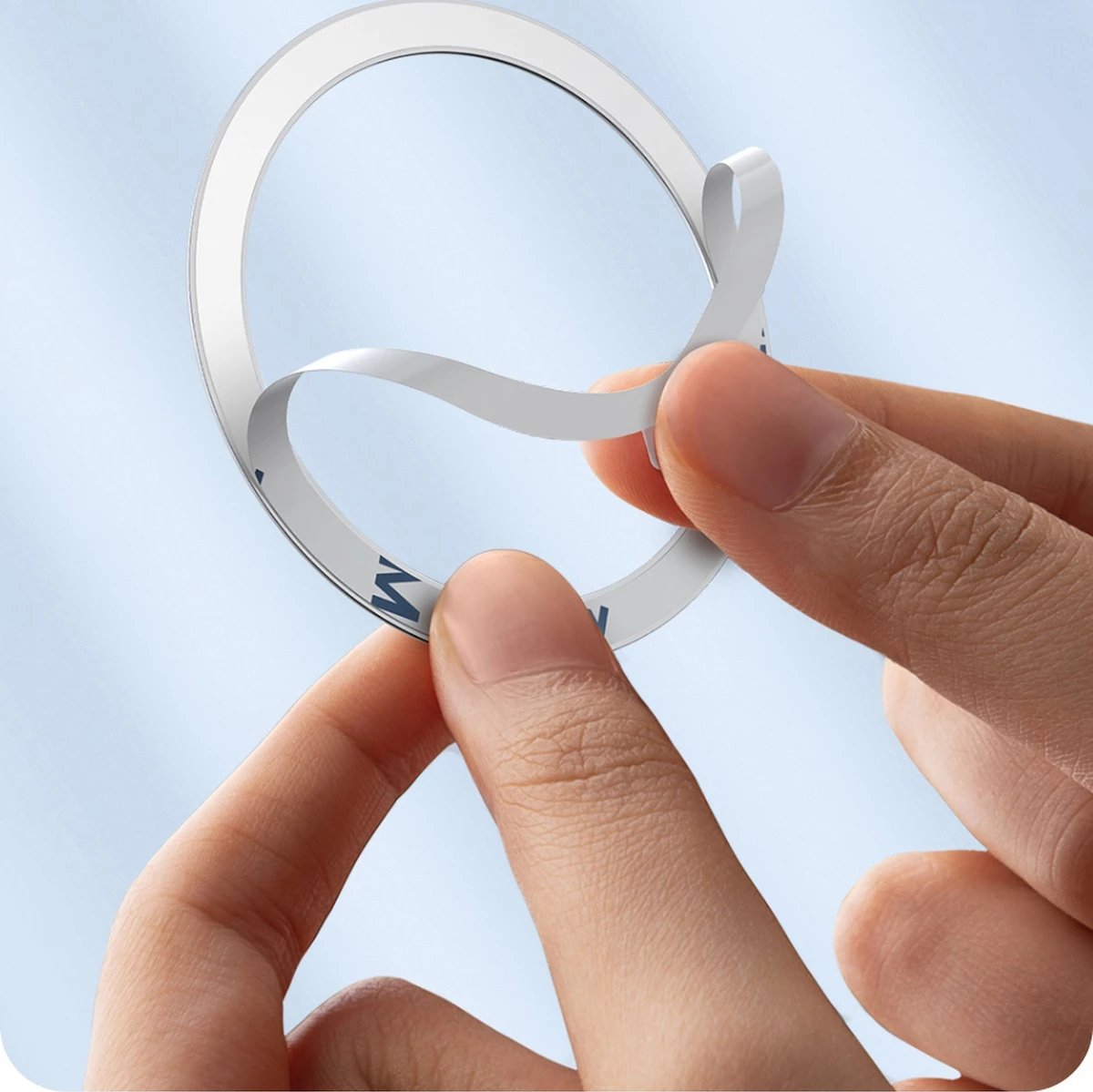 Unazë magnetike Baseus Halo Series, 2 copë, për MagSafe, argjendtë