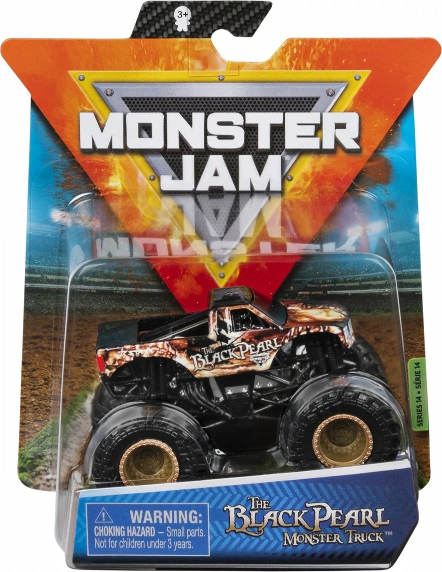 Lodër veturë Monster Jam Spin Master 1:64, metal dhe plastikë, ngjyra të përziera, 1 copë