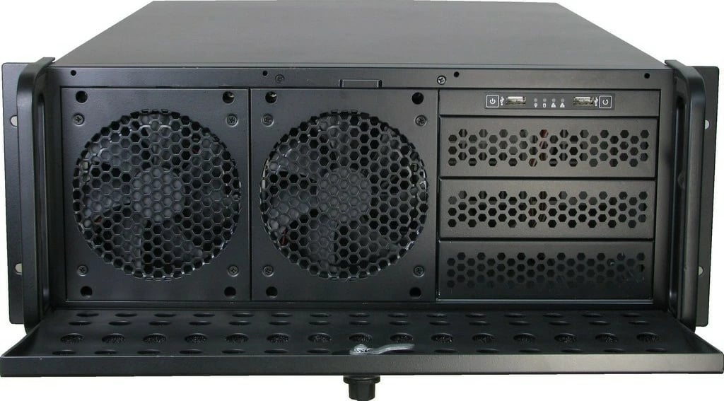 Kasë serveri IC Intracom Inter-Tech IPC 4U-4129L, 4U, ATX/EATX/micro ATX, metallic silver
