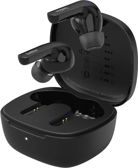 Kufje Belkin SoundForm Motion TWS, Bluetooth, E zezë