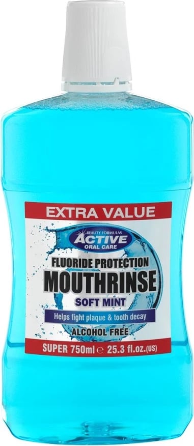 Shpëlarës goje Beauty Formulas Active pa alkool 750ml