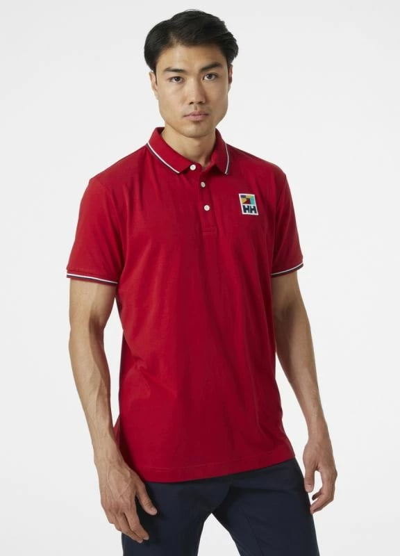 Fanellë polo për meshkuj Helly Hansen, e kuqe