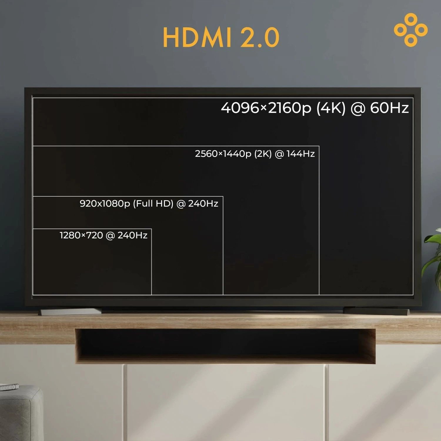 Kabëll HDMI Claroc 2.0 AOC 4K@60Hz 10 m