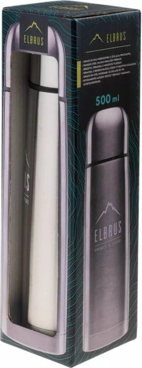 Termos Elbrus për turizëm, unisex, gri/argjendtë
