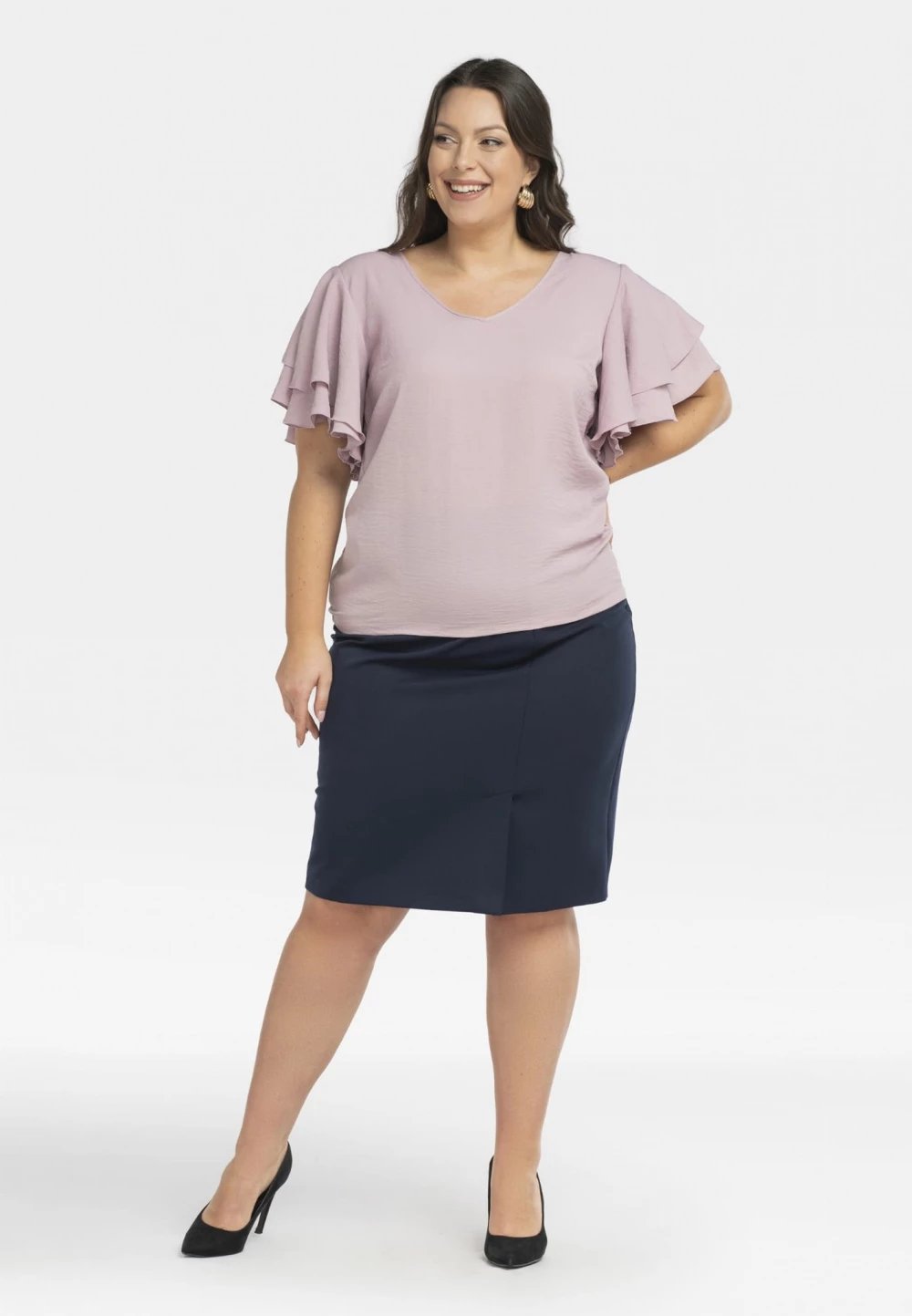 Bluzë femra Karko model 198325, rozë