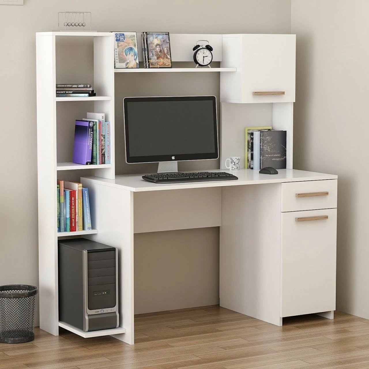 Tavolinë pune për studime Hanah Home, Merry, e bardhë