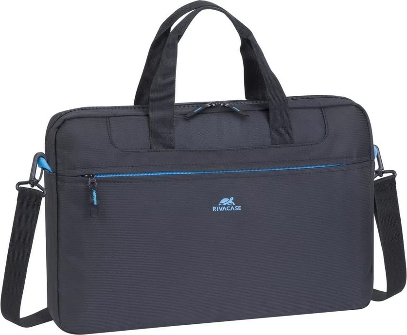 Çantë RivaCase Messenger 8037, për laptop 15.6", E zezë