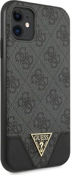 Mbështjellës Guess 4G Triangle Collection për iPhone 11/XR, 6.1", Gri