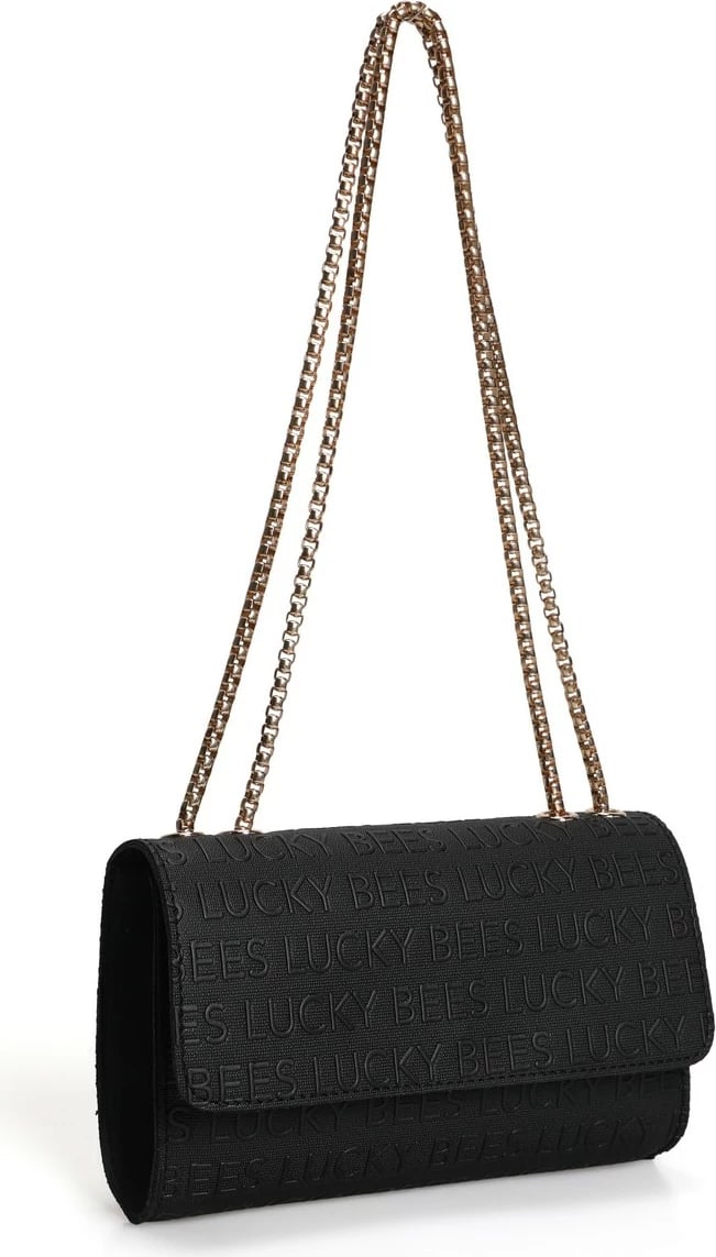 Çantë crossbody Lucky Bees, e zezë, 1283