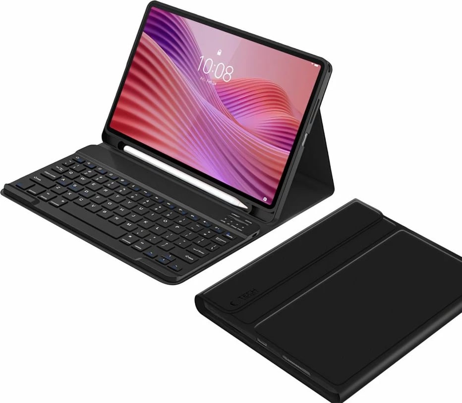 Mbështjellës me tastierë Bluetooth Tech-Protect SC Pen për Lenovo Tab 10.1 TB-311, e zezë