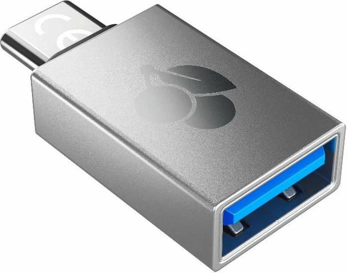 Adapter USB Cherry 61710036, USB-A në USB-C, Argjendtë