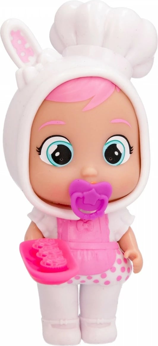Kukull Cry Babies Magic Tears Di Stars Talent Coney, Tm Toys, plastikë, me aksesorë, rozë/bardhë
