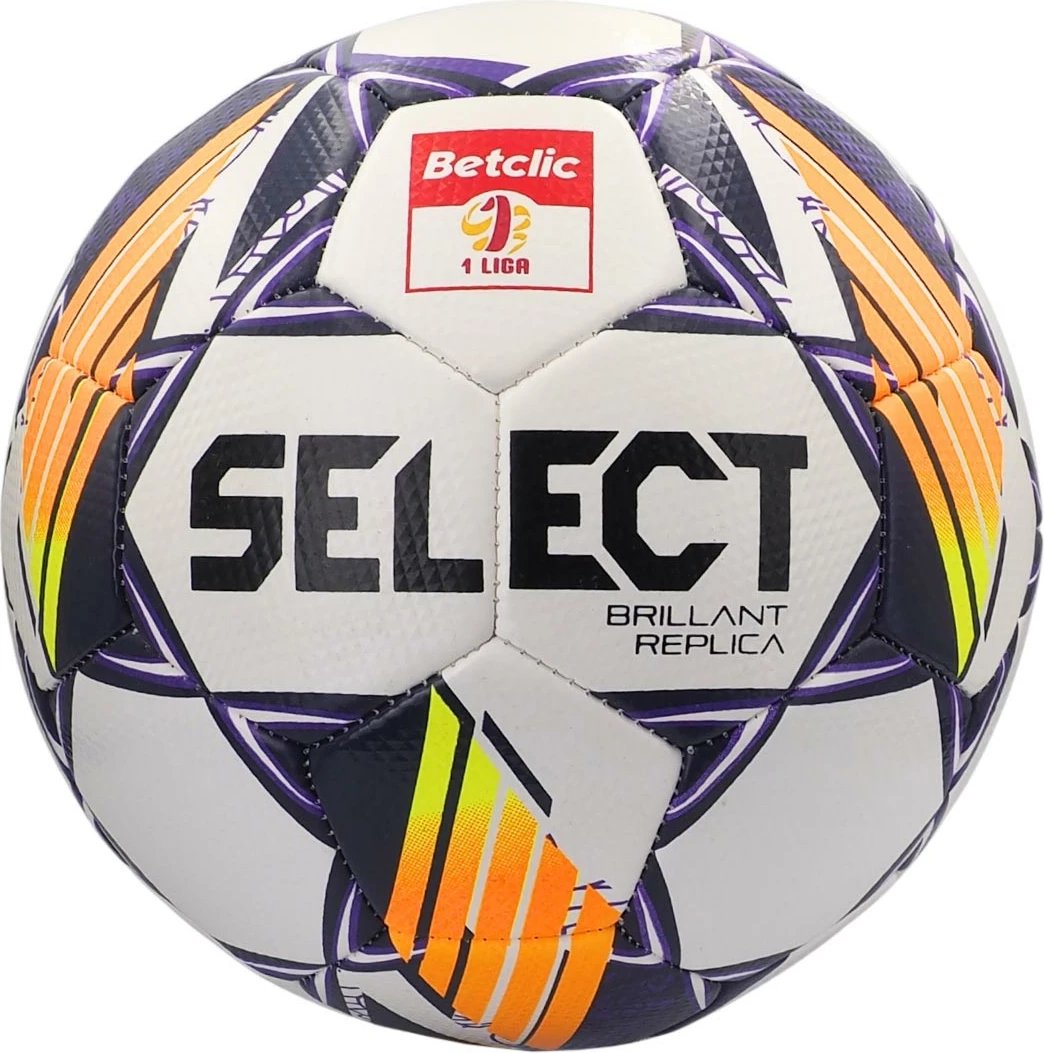 Top futbolli Select për meshkuj, bardhë-portokalli-vjollcë