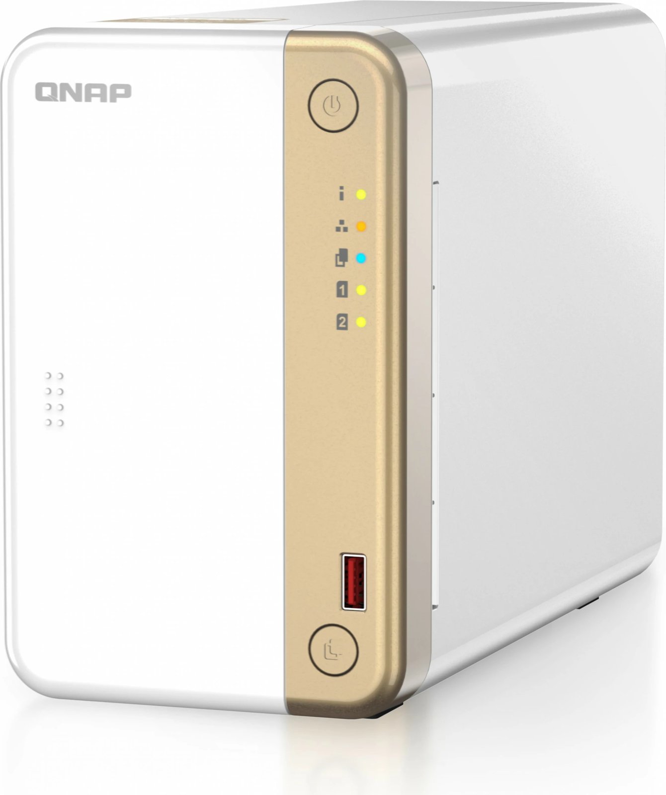 NAS QNAP TS-262, Intel Celeron N4505, 4GB RAM, Tower, QTS, bardhë/ari