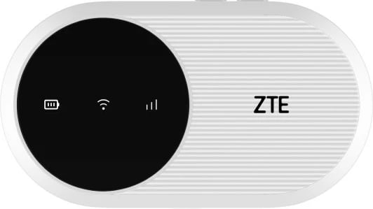 Router mobil ZTE U10, LTE, WiFi 6, Nano SIM, i bardhë/zi