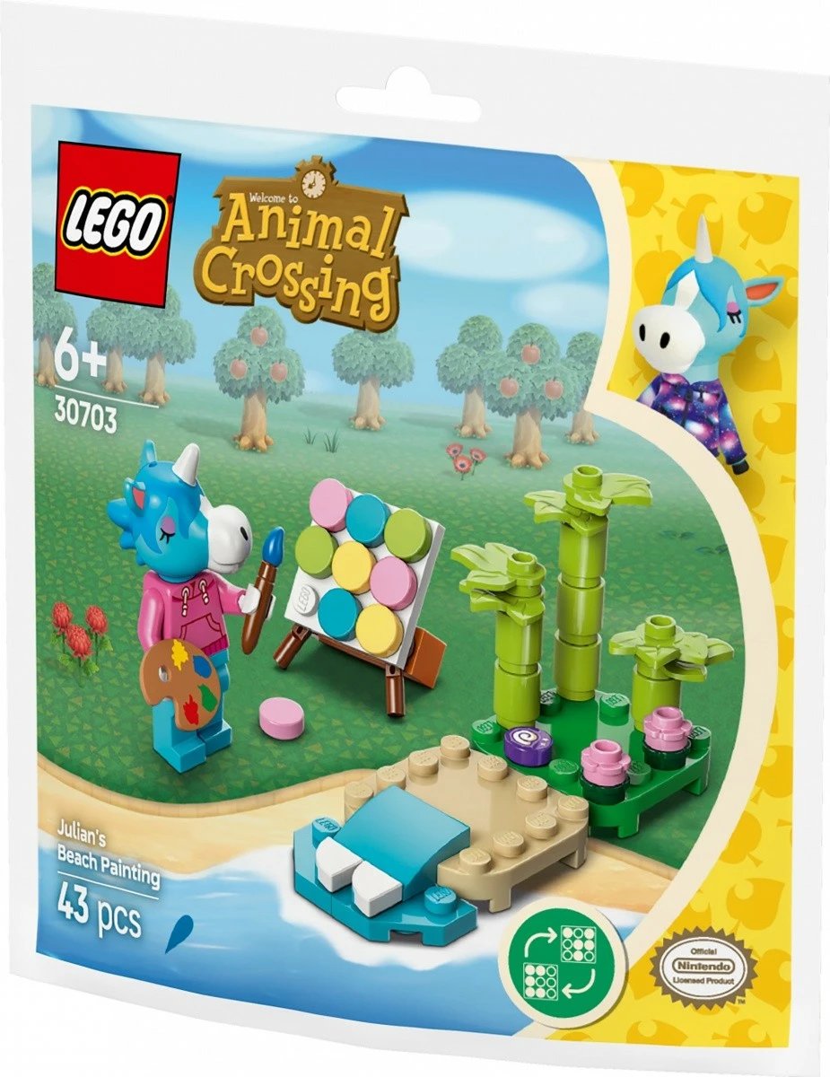 Set LEGO Animal Crossing 30703 Julian and Beach Scene, 43 pjesë