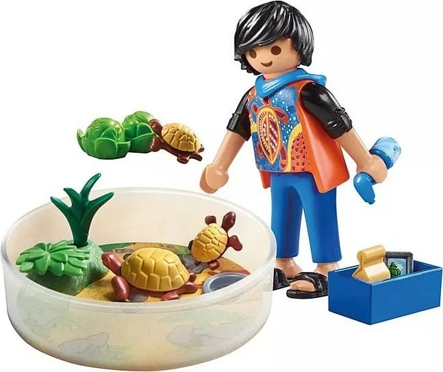 Set figurina Playmobil My Life 71748, terrarium me breshka, 20 pjesë