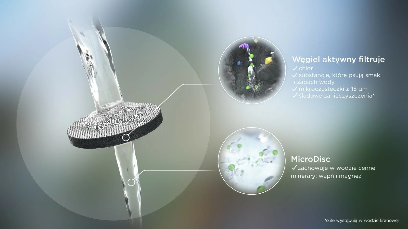 Shishe uji me filtër Brita Active 0.6L, 2 MicroDisc, Jeshile