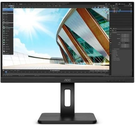 Monitor AOC 27P2Q, 27", IPS, Full HD, Pivot, USB Hub, Zi