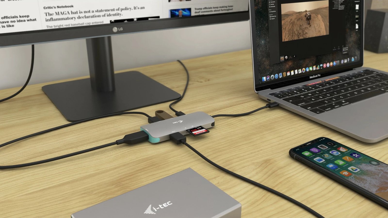 Dok stacion I-Tec Metal USB-C Nano Dock 4K HDMI, 100W, Silver/Turquoise