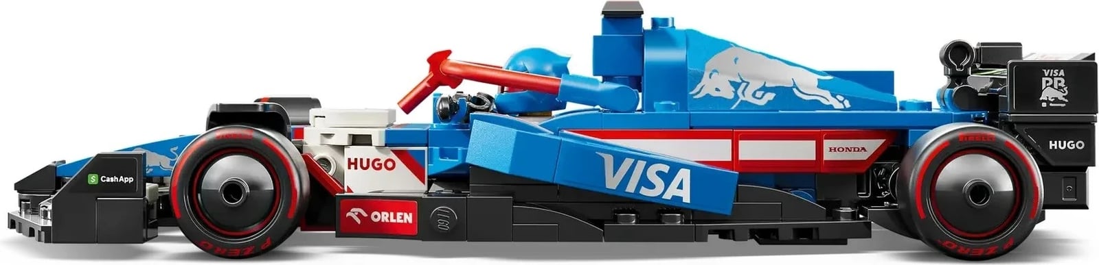 Set LEGO Speed Champions Visa Cash App RB VCARB 01, 248 pjesë, me minifigurë, Blu