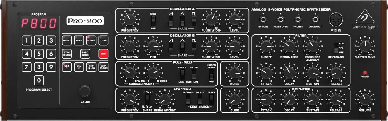 Sintetizator analog Behringer PRO-800, i zi
